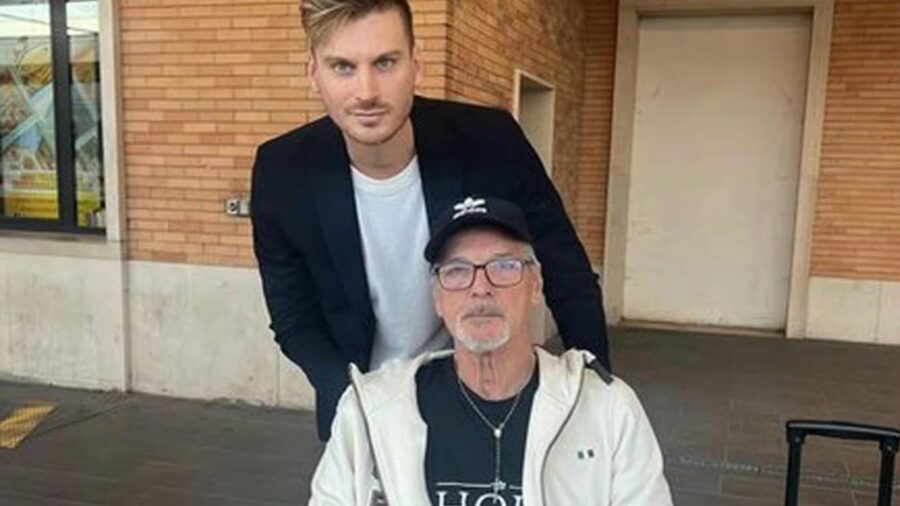 Stefano Tacconi with his son Andrea