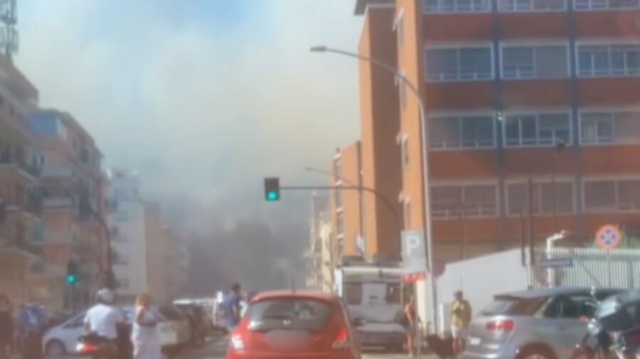 Incendio zona Monte Mario a Roma