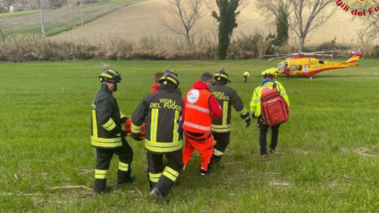 Rescuers intervene on site in Stragolagalli