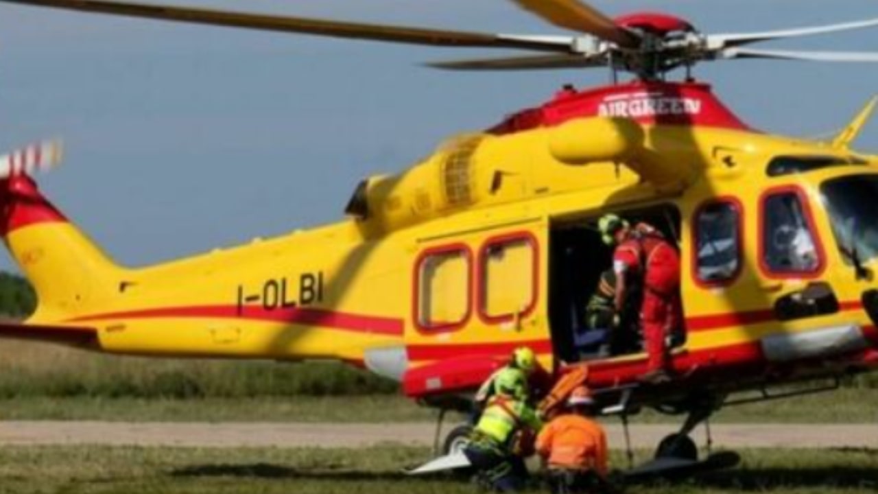 Helicopter rescue intervenes in Bardonecchia