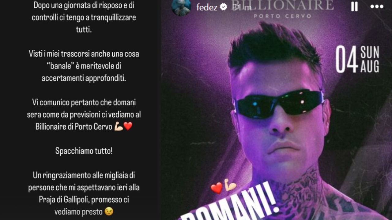 Fedez annuncia il suo ritorno