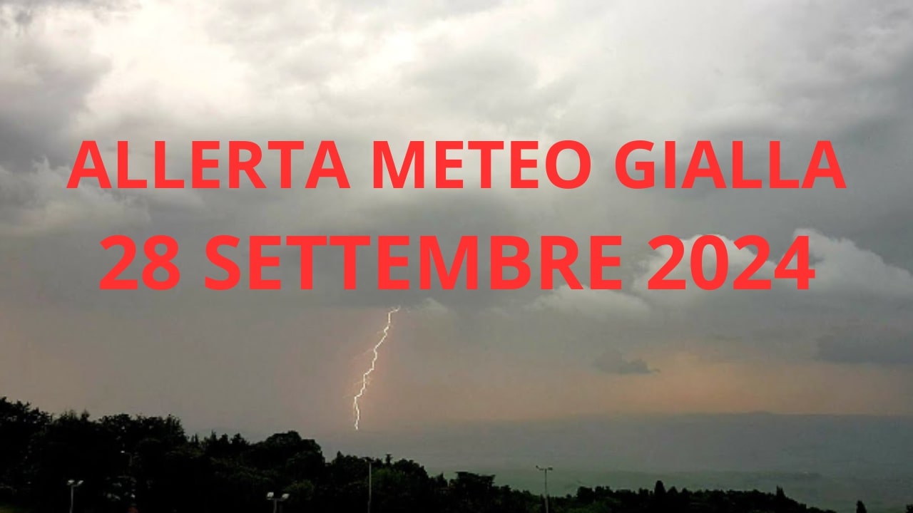 Nuova allerta meteo 28 settembre