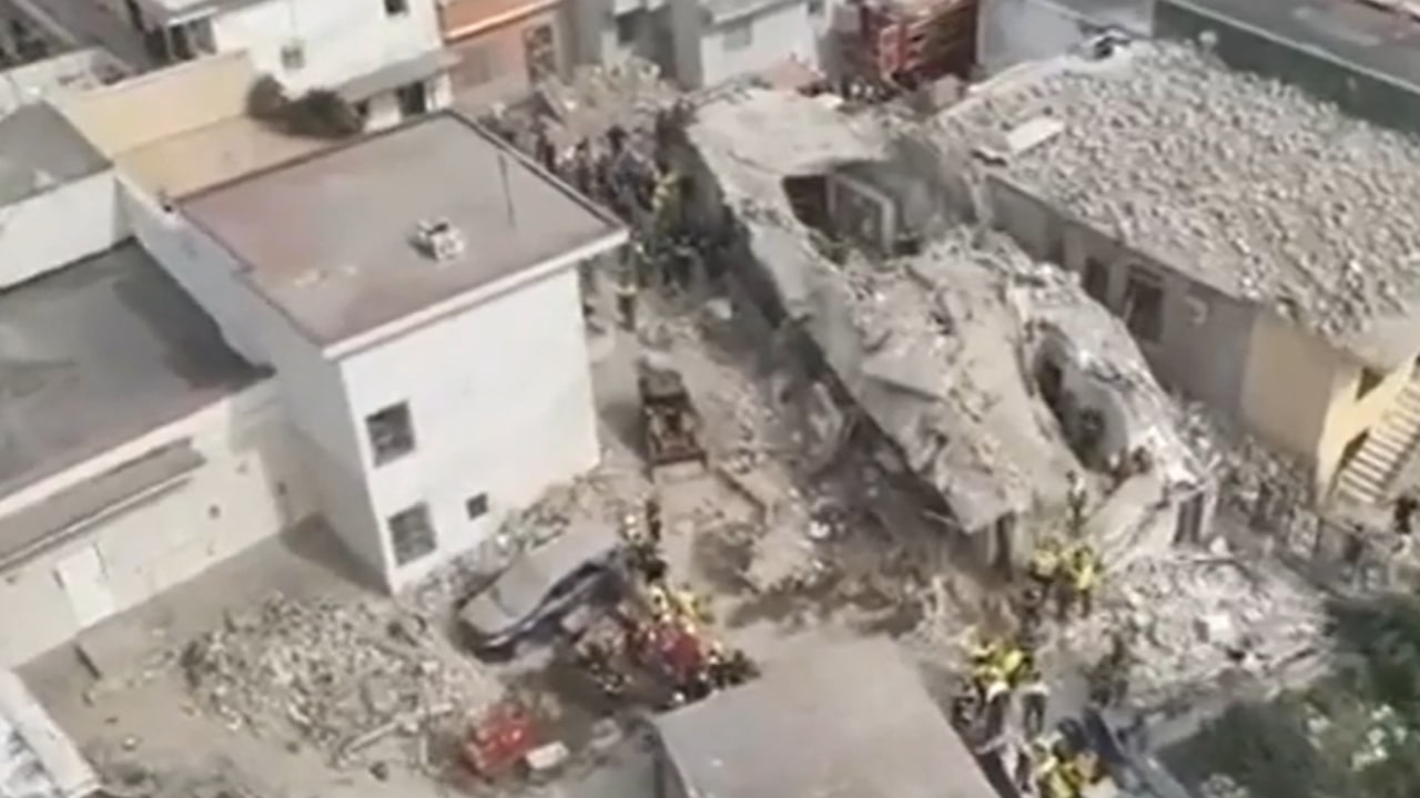 A building collapsed in Saviano