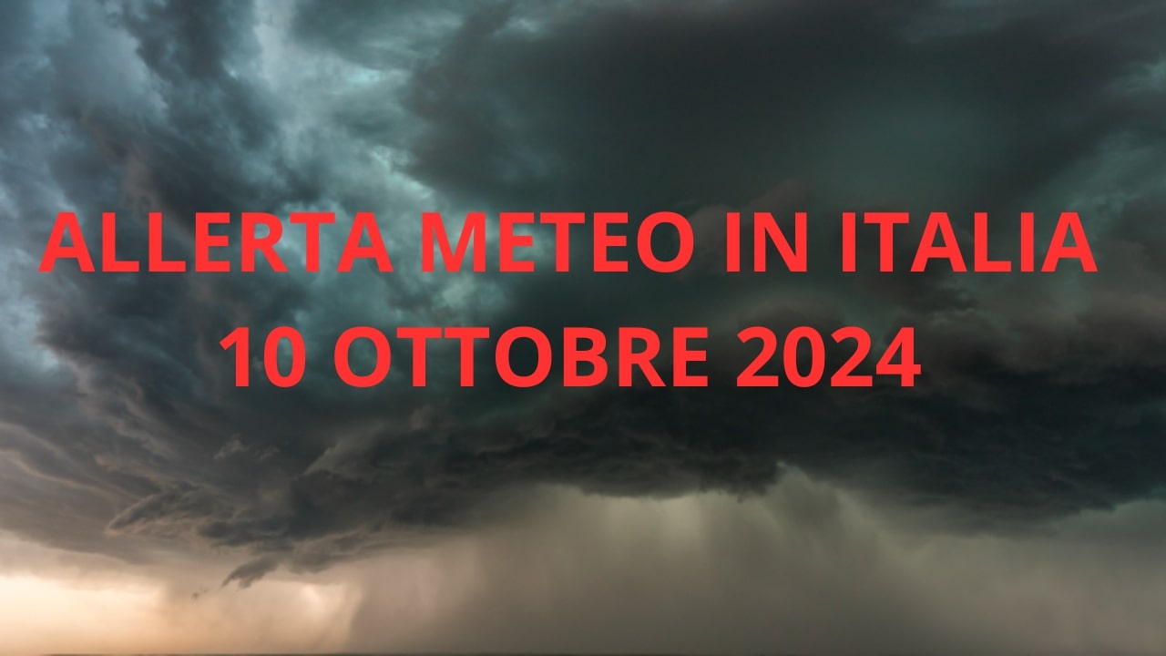 Scatta l'allerta meteo in Italia