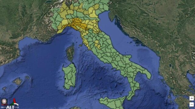 Maltempo in Italia, è allerta per la giornata di mercoledì 26 febbraio: 12 le Regioni a rischio 