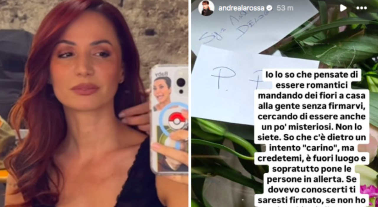 Andrea Delogu esprime il suo disappunto per un gesto inaspettato da un fan: mazzo di fiori inquietante