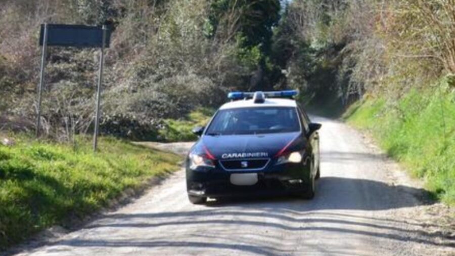 The Carabinieri present at the location of the discovery