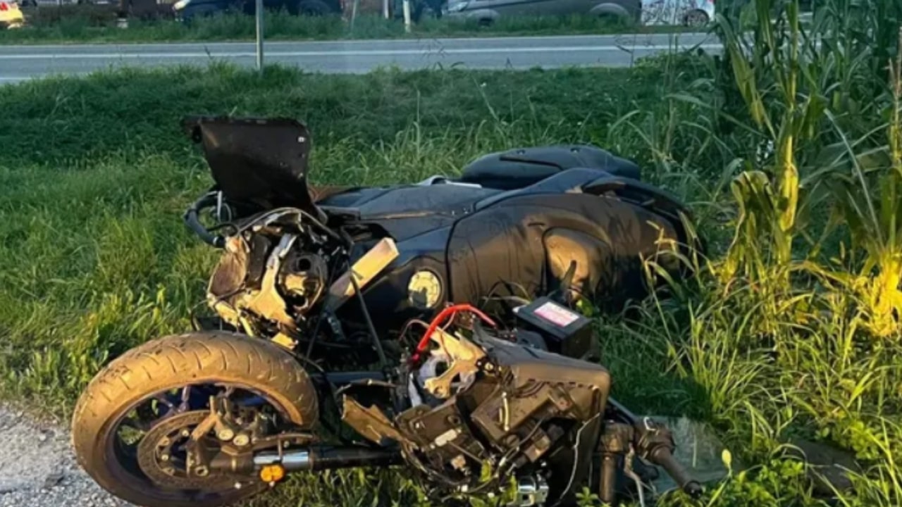 Motociclista muore in un incidente