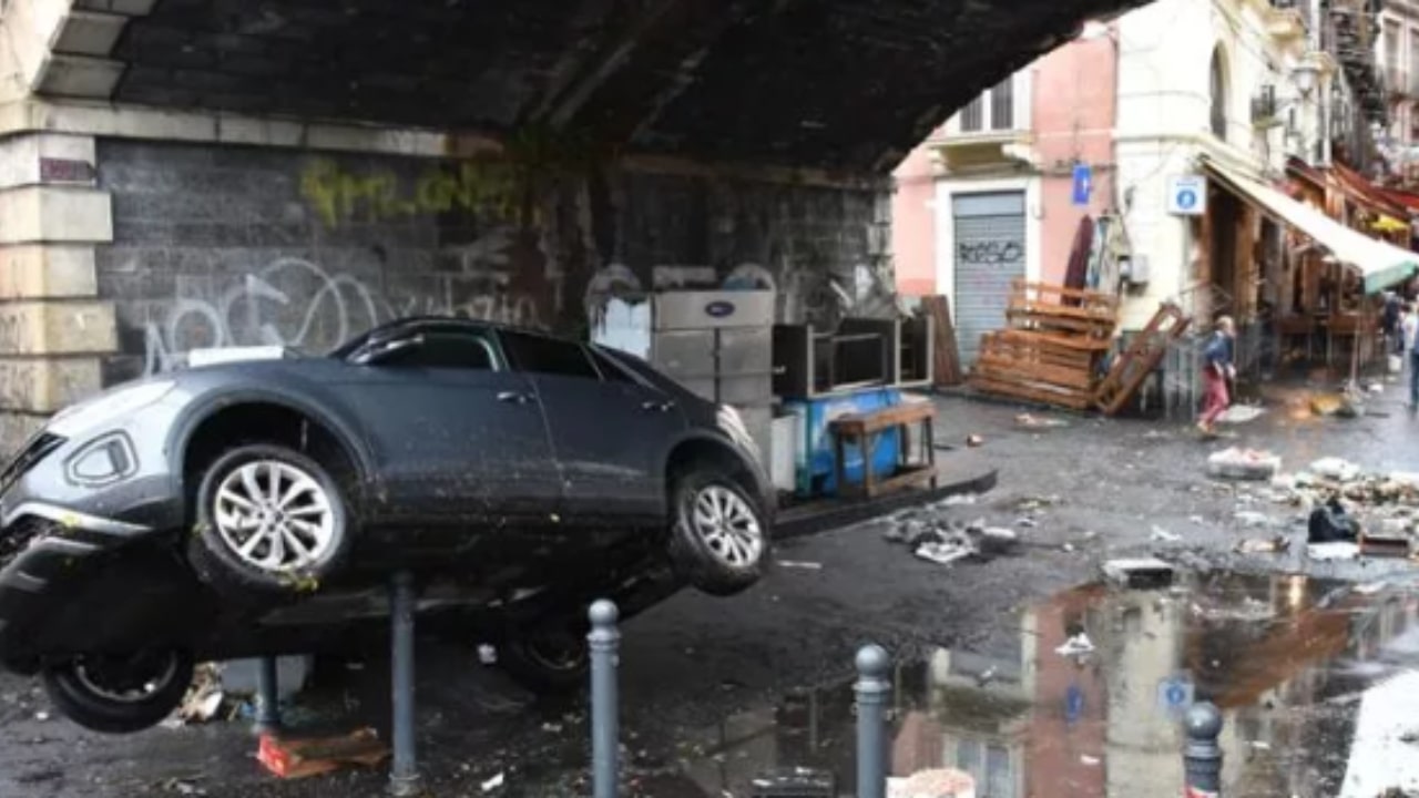 Bomba d'acqua a Catania