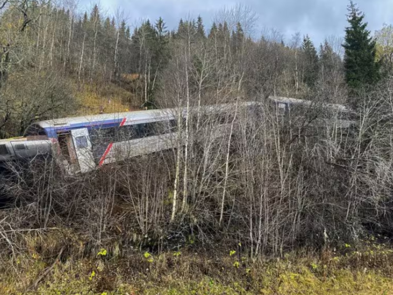 Treno deragliato in Norvegia