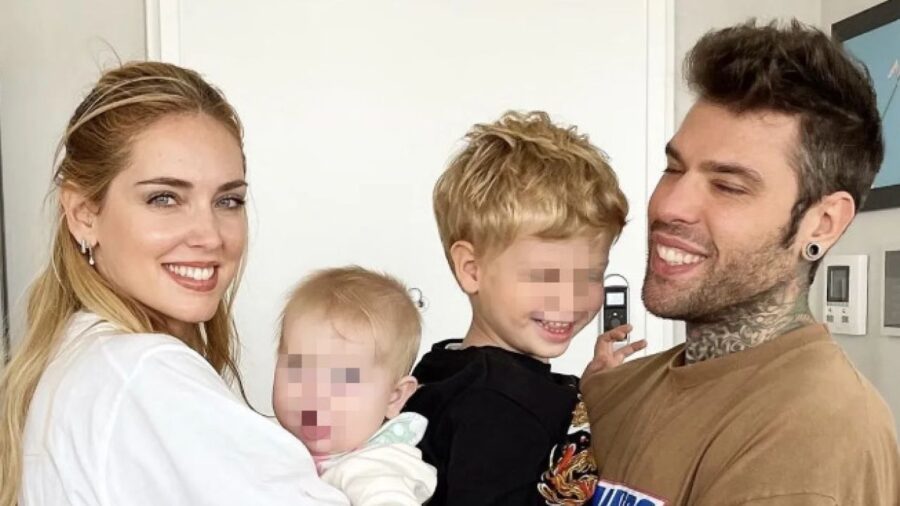 fedez ferragni con i figli