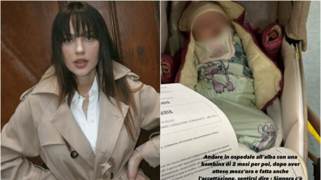 “All’alba all’ospedale con mia figlia di 2 mesi, rimandata a casa” l’amatissima attrice racconta la disavventura sui social: preoccupazione tra i fan