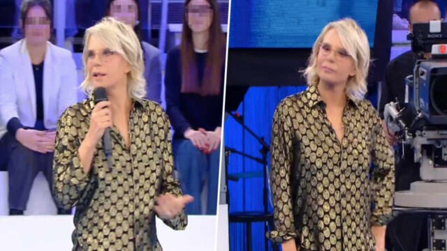 Maria De Filippi sfoggia ad Amici una camicia di marca dal prezzo stratosferico: ecco quanto costa