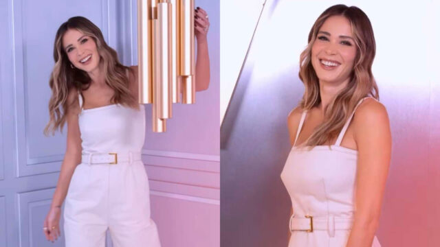 Diletta Leotta in total white a Verissimo, il costo della tuta bianca sfoggiata dalla conduttrice è stellare