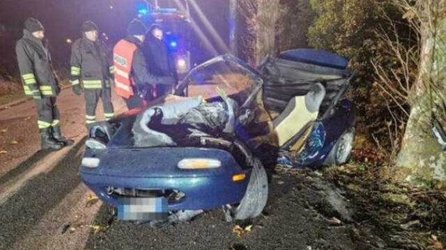 Tragico incidente nella notte per un ragazzo, è finito con la sua auto contro un albero. Dove e cosa è successo 