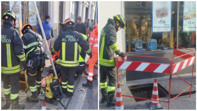 Cammina in strada senza accorgersi del tombino aperto e precipita per quattro metri nel vuoto. Dove e cos’è successo